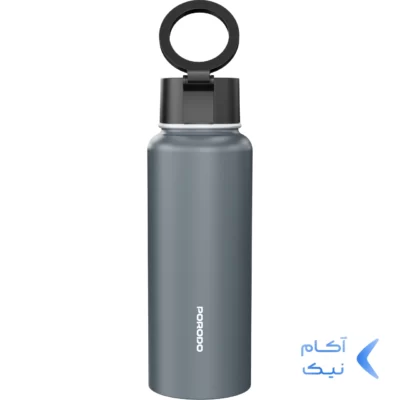 قمقمه آب همراه با هولدر مگنتی PORODO مدل WATER BOTTLE PDLFST134GY - خاکستری (گارانتی 24 ماهه ایویز)