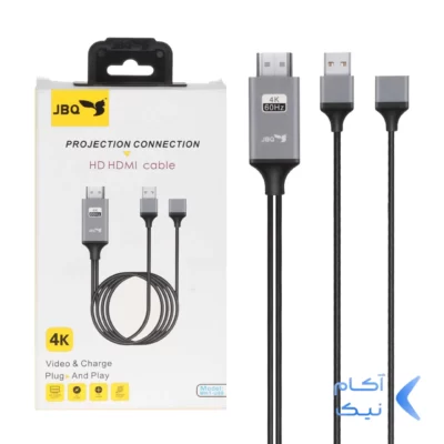 کابل 1.8 متری JBQ USB To HDMI مدل MHT-U88 - مشکی (گارانتی یکساله رصاصی)