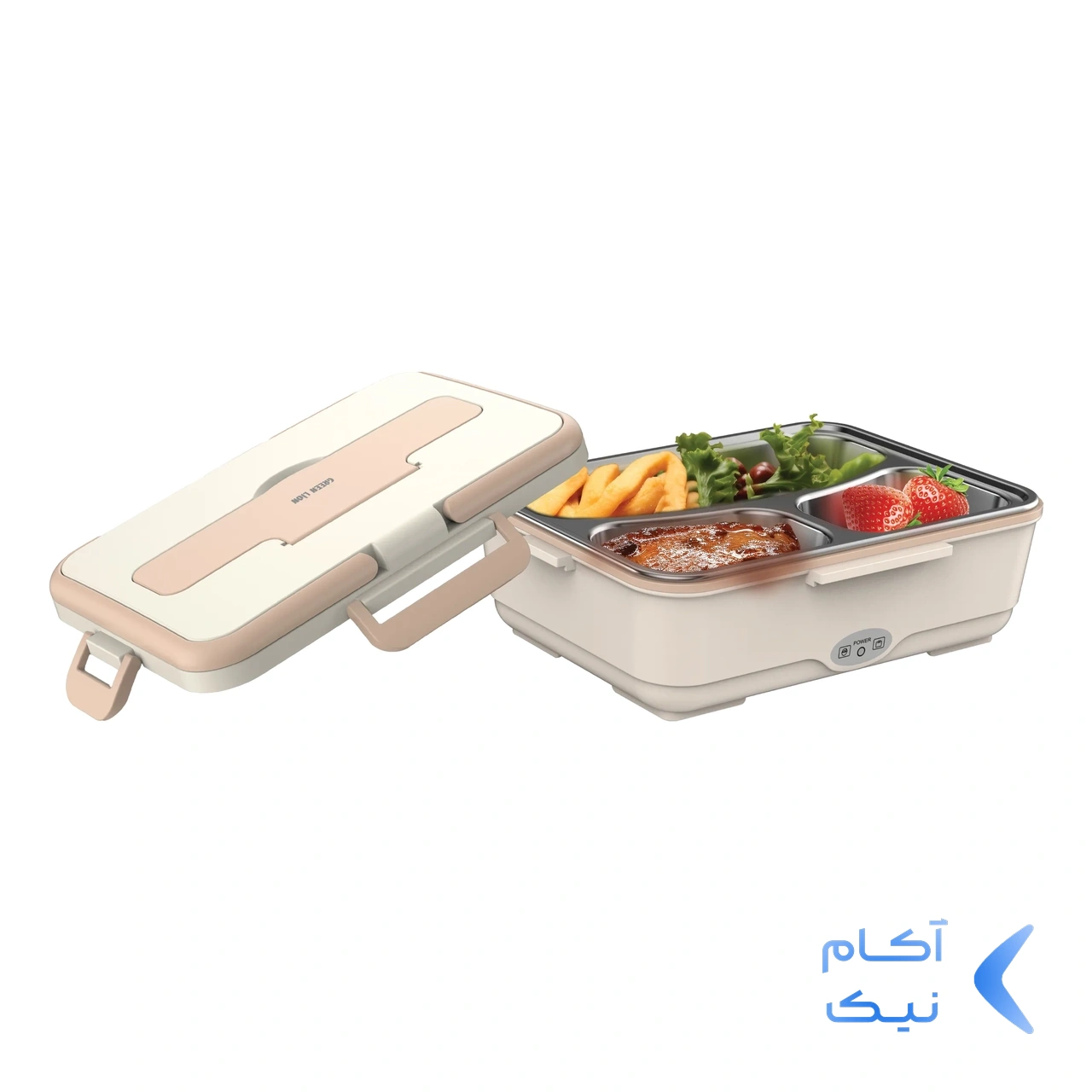 1655324_2AIdaaea1-1.webp ظرف غذای برقی Green Lion مدل GLB-05 GNELB850MLBG - بژ (گارانتی 24 ماهه ایویز)