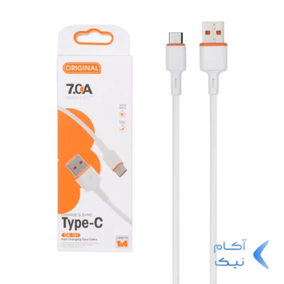 کابل شارژ فست Original Type-C مدل OR-101 - سفید - DST (گارانتی شش ماهه)