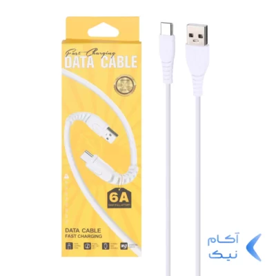 کابل شارژ فست Type-C مدل K-92 - سفید - DST (گارانتی شش ماهه)
