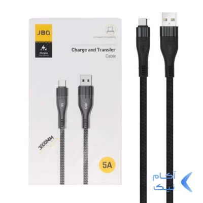 کابل شارژ 3 متری فست JBQ Type-C مدل CA-3010C - مشکی (گارانتی یکساله رصاصی)