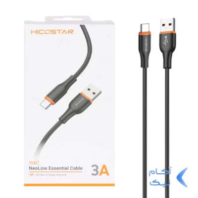 کابل شارژ فست Hicostar Type-C مدل 114C - مشکی