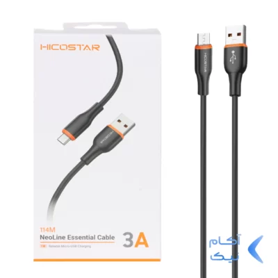 کابل شارژ فست اندروید Hicostar مدل 114M - مشکی