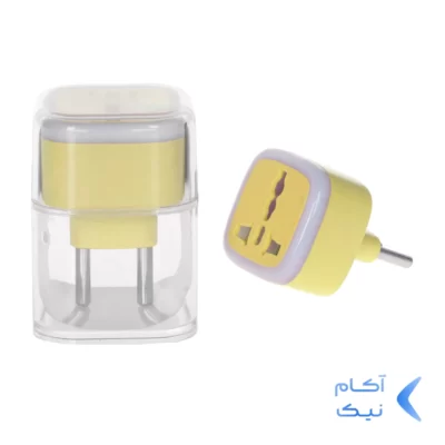تبدیل برق 3 به 2 مدل M-03 - زرد - MMS