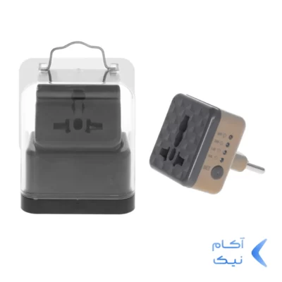 تبدیل برق 3 به 2 تایمر دار مدل AK-59 - نسکافه ای - MMS